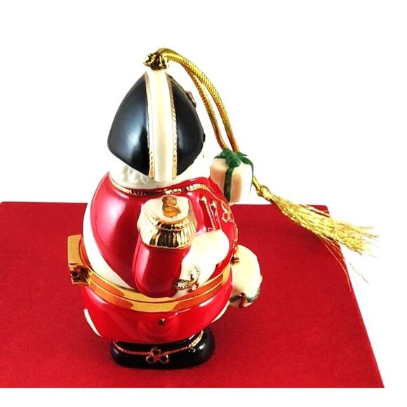 Lenox Marching Monarch Hinged Trinket Box Ornament Porcelain & Gold Accents - Picture 2 of 12